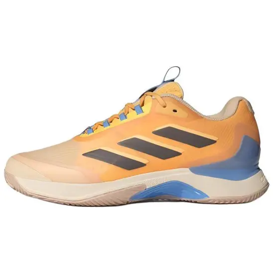 Adidas Avacourt Tennis Shoes Women's Low-Top Yellow Black Blue