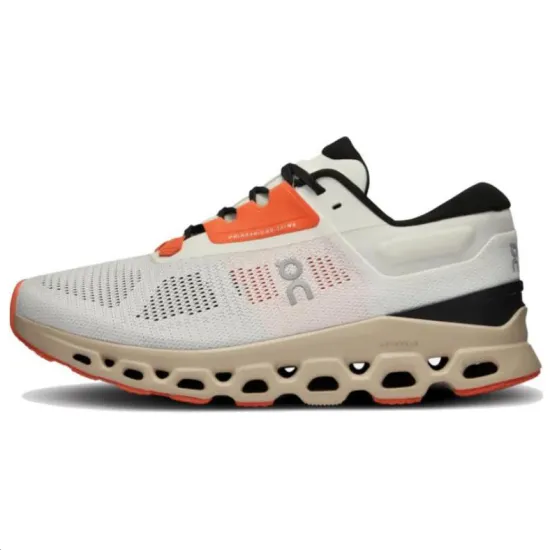 On CloudStratus 3 Undyed White Sand Orange Women's
