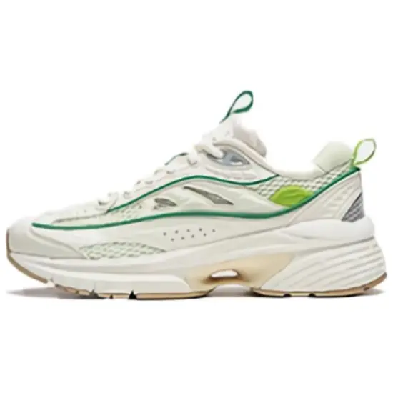 LINING Comet LITE Casual Shoes Women's Low-Top Ecru/Fairy Fruit Green