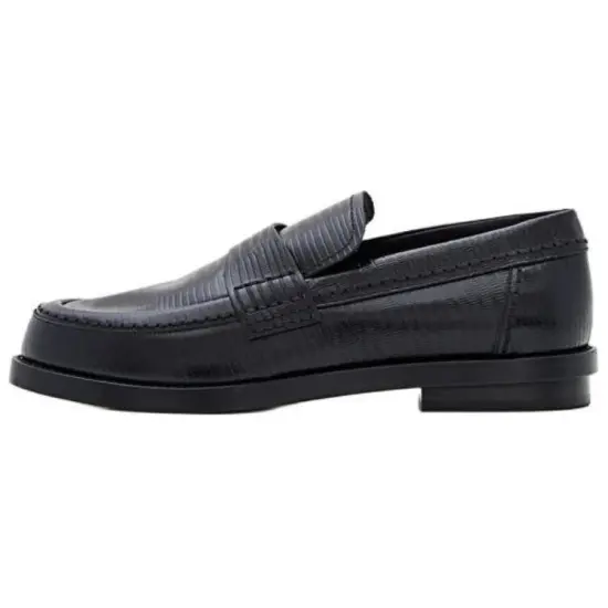 Alexander McQueen Embossed Slip-On Loafers