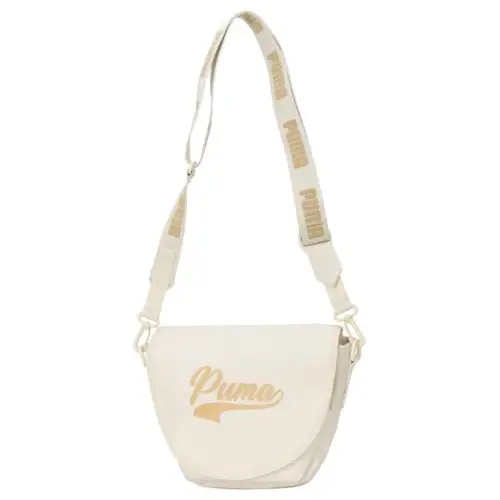 PUMA Fabric Shoulder Bag, Crossbody Bag Regular Women's Ecru