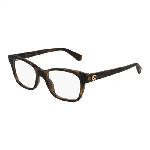 GUCCI Rectangular Eyeglass Frames Women's Tortoiseshell