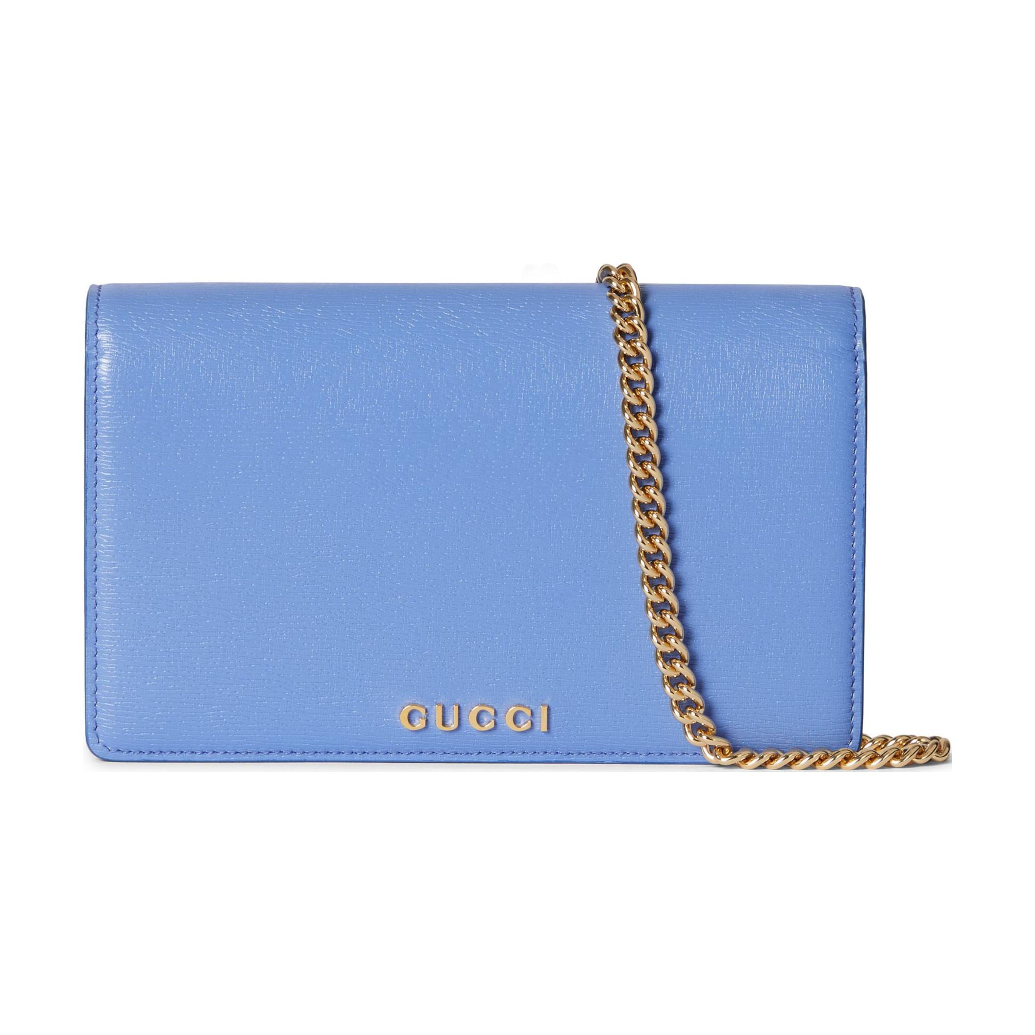 Женский кошелек Gucci Chain Wallet (сиреневый)