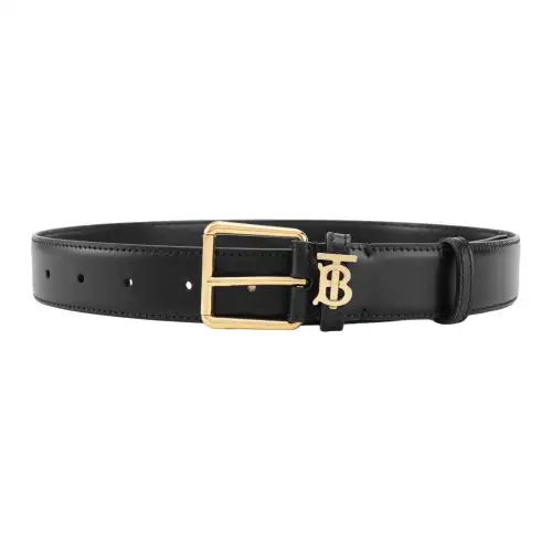 Burberry Cow Leather Belts Unisex Width 3cm