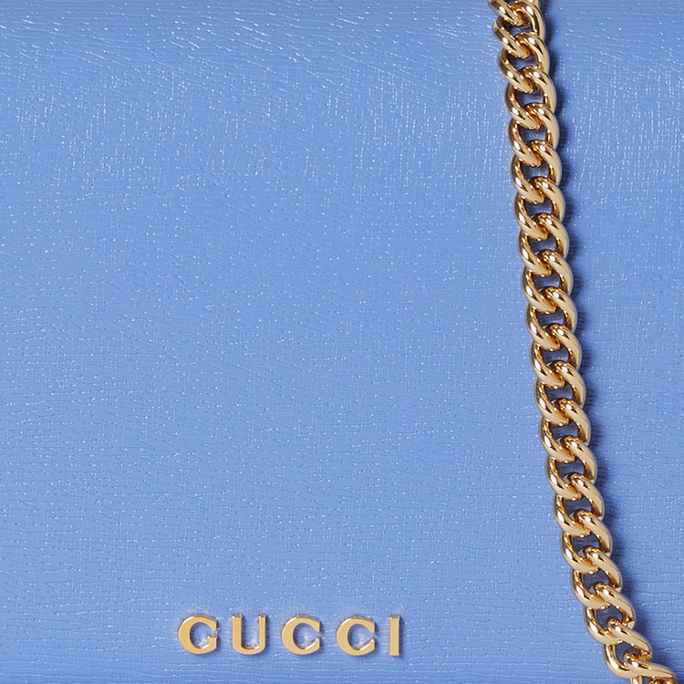 Женский кошелек Gucci Chain Wallet (сиреневый) — фото 8