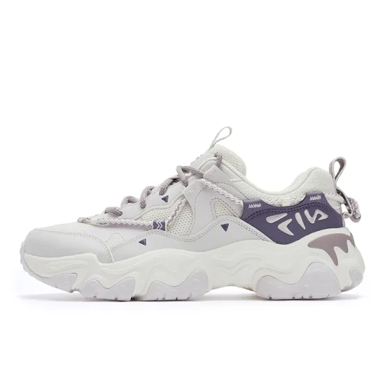FILA FLUID 5 Slip Resistant Abrasion Resistant Low top Casual Shoes Women's White Purple