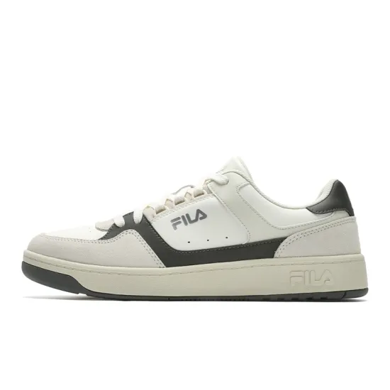 FILA Targa Wear-Resistant Low-Top Skateboard Shoes Men's White Green