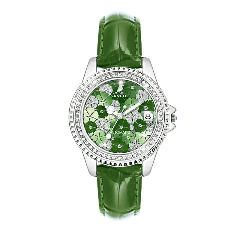 KANGOL Mechanical Movement Women's Watch Green Dial