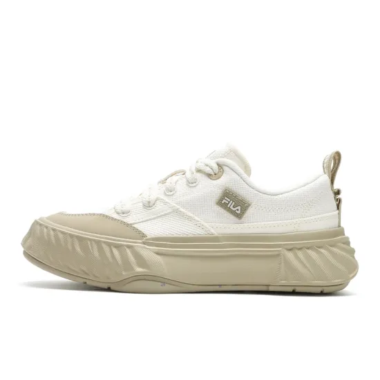 FILA Fosso Canvas Shoes Women's Low-Top Milk White/Plain Khaki