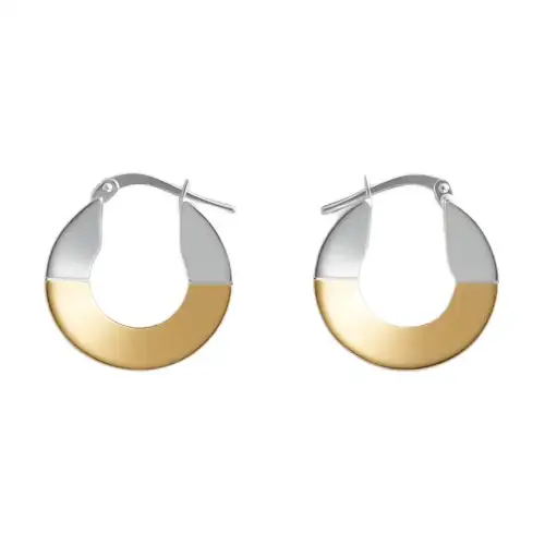 Bottega Veneta Sterling Silver Plated With 18k Gold Earrings Men's Multicolor