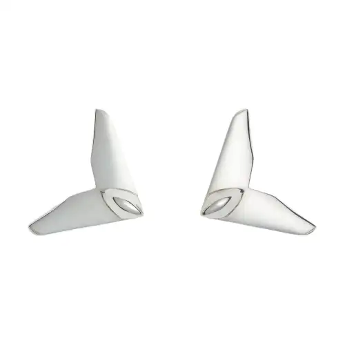Bottega Veneta Sterling Silver Earrings Women's Silver