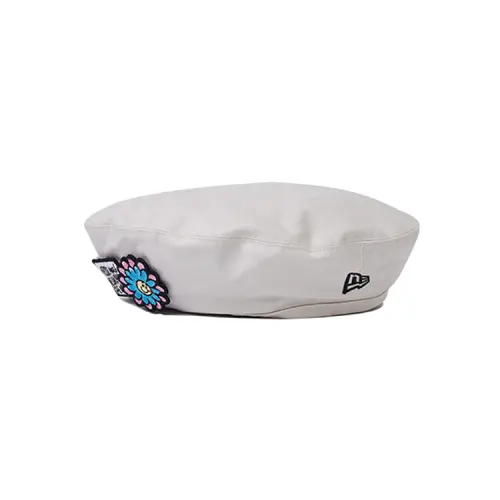 New Era White beret for men and women, with embroidery, with your logo imprint, for beloved