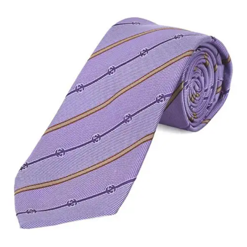 GUCCI Silk, Silk Ties Men's Purple