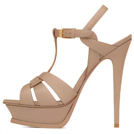 SAINT LAURENT Tribute Platform Sandals Women's