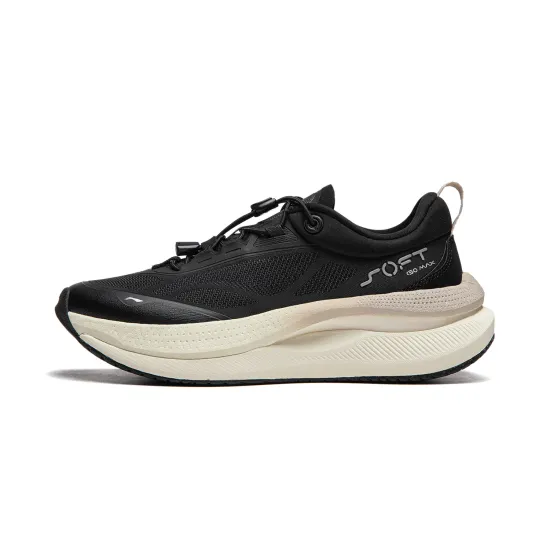 LINING SOFT GO MAX Running Shoes Women's Low-Top Black