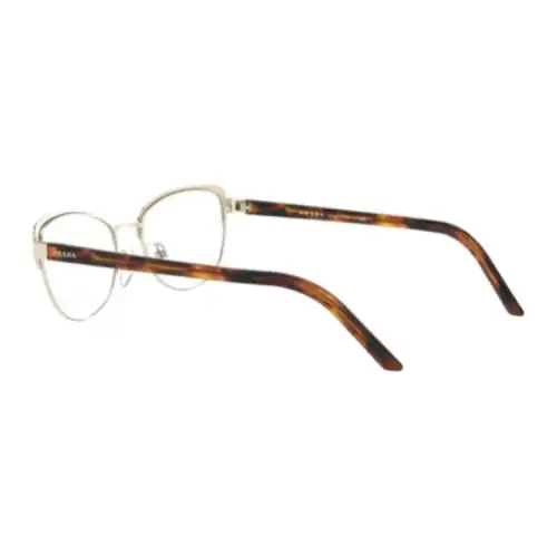 PRADA Metal Oval Eyeglass Frames Women's Tortoiseshell