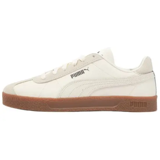 PUMA Club Skateboard Shoes Unisex Low-Top Ecru