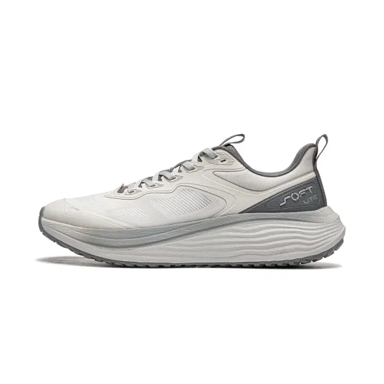 LINING Soft Lite Casual Shoes Men Low-Top Light Smoke Gray