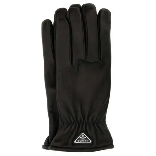 PRADA Triangle Logo Pull On Gloves