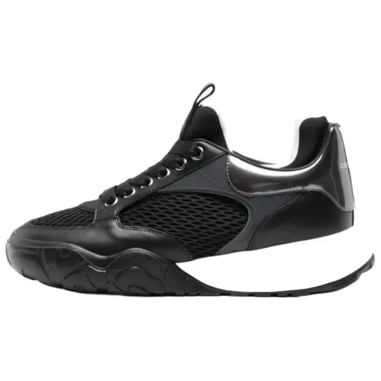 Alexander McQueen Court Trainer Casual Shoes Men Low-Top Black
