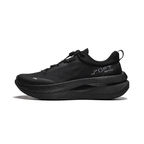 LiNing Anti Slip Wear Resistant Low Top Casual Running Shoes Men's Black