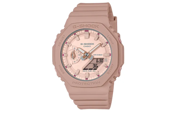 CASIO Women's Liquid Crystal/Analog Dual Display Series Pink Watch