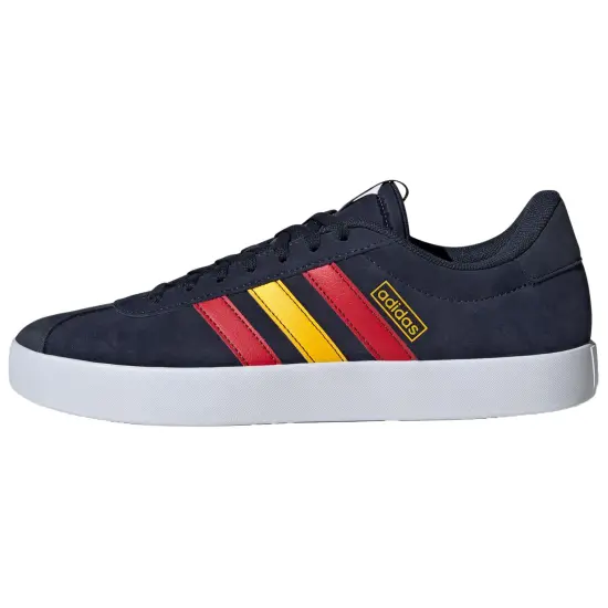 Adidas Vl Court 3.0 Skateboard Shoes Unisex Low-Top Black Red/Yellow