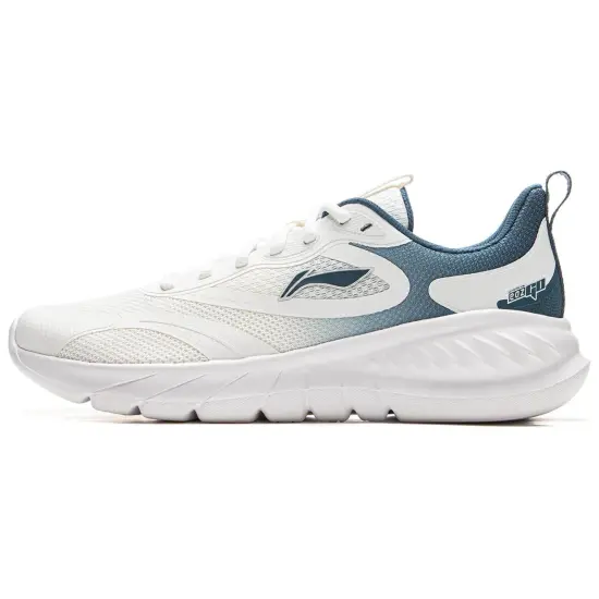 LiNing EasyFit Fle Slip-Resistant Breathable Low-Top Casual Running Shoes Men's White Blue