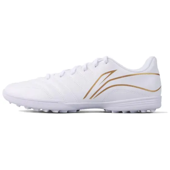 LINING Soccer Shoes Unisex Low-Top White Gold