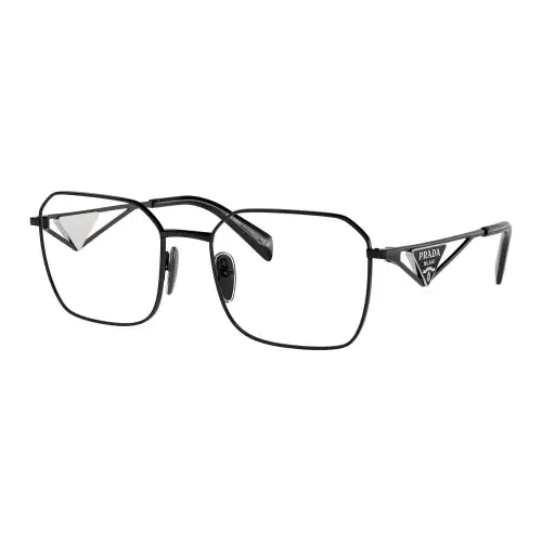 PRADA Irregular Shape Eyeglass Frames Women's Black