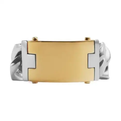 Bottega Veneta Sterling Silver Rings Men's Silver