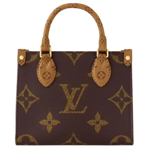 LOUIS VUITTON OnTheGo BB Monogram Tote Handbag Brown