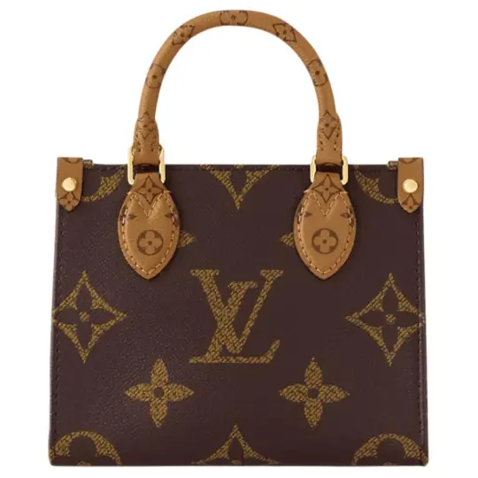LOUIS VUITTON ONTHEGO BB классическая сумка для дальнозоркости с буквенным логотипом и логотипом в джунглях кожаная сумка через плечо женская коричневая