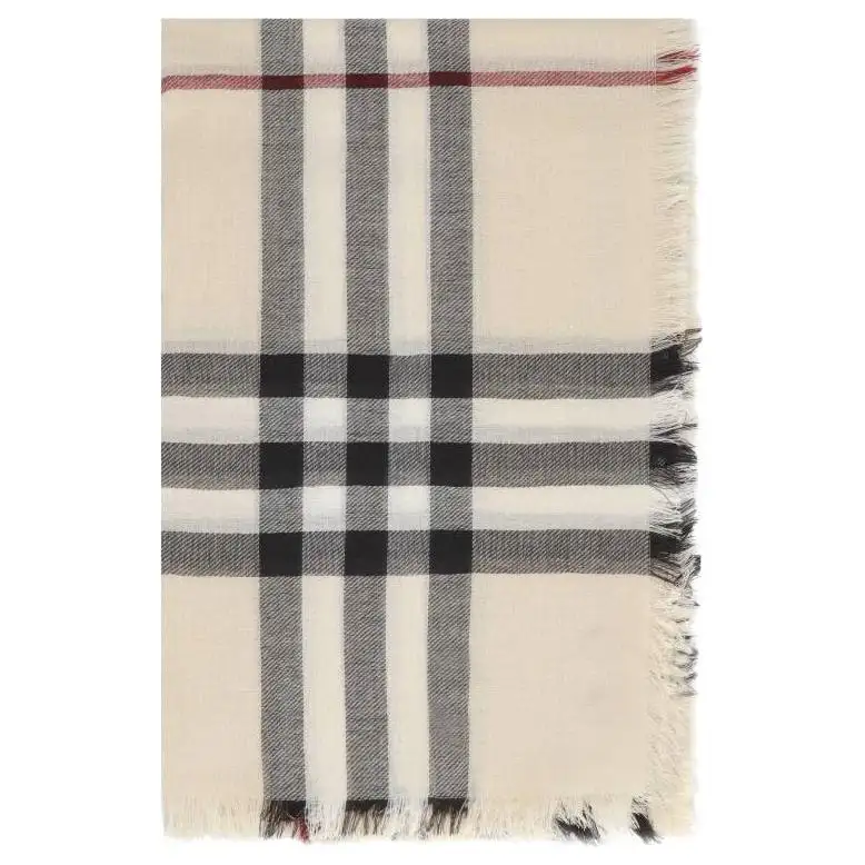 Burberry Wool Knit Scarves Women's Beige