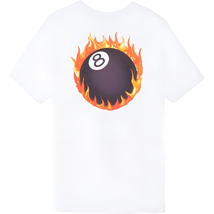 Футболка Stussy Fireball Tee T (белый) — фото 2