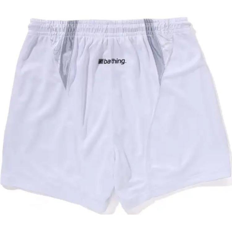 Bape Multi Logo Relaxed Fit Soccer Shorts