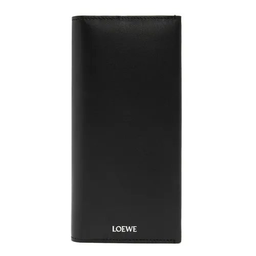 LOEWE Napa Calf Leather Wallet Men's Black & Dark Khaki