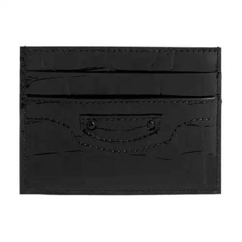 Balenciaga Neo Classic Cow Leather Card Holder Card Holder Women's Black