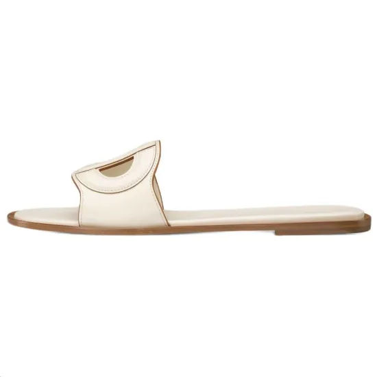 DIOR D-Club Slide Slippers Women's White