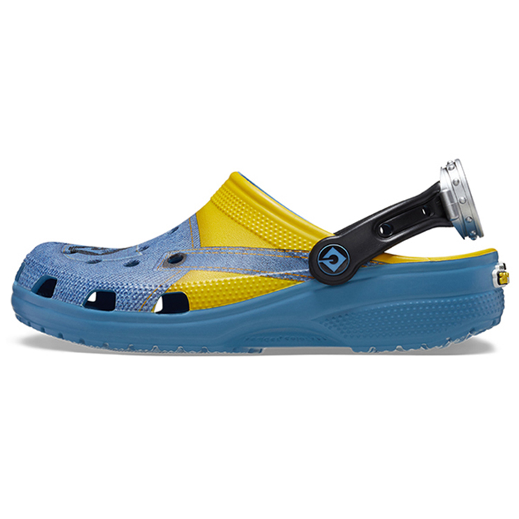 Crocs Minions Limited Edition Collaboration Series EVA Classic Slip-on Clogs Unisex Blue and Yellow