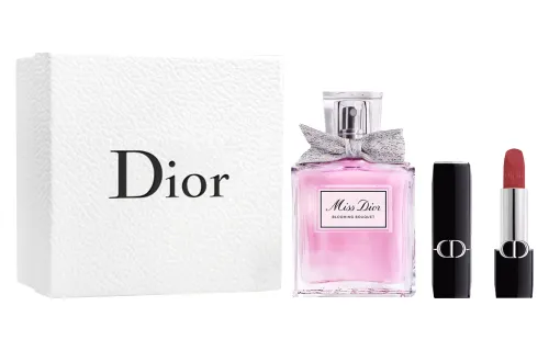 DIOR Lipstick, perfume, floral set contains rose, white musk, 50 ml, 3.5g