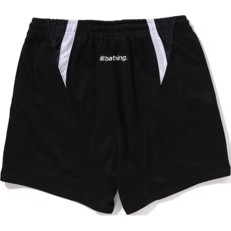 Bape Multi Logo Relaxed Fit Soccer Shorts