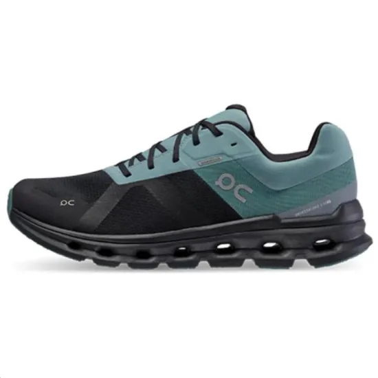 On Cloudrunner Slip-Resistant Low-Top Running Shoes Men's Blue Black