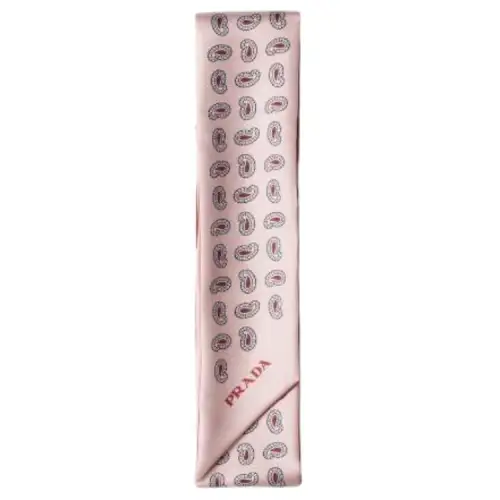 PRADA Silk Scarves Women's Rose Pink