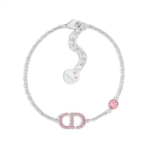 DIOR Metal, Crystal Bracelets Women's Pink