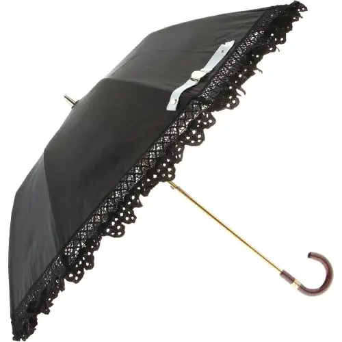 Polo Ralph Lauren Polo Ralph Lauren Parasol Folding Umbrella Suitable for rain or shine with embroidered ruffles Umbrella