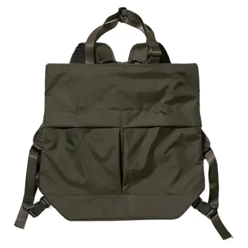 UNIQLO Polyamide Backpack Regular Unisex Dark Olive