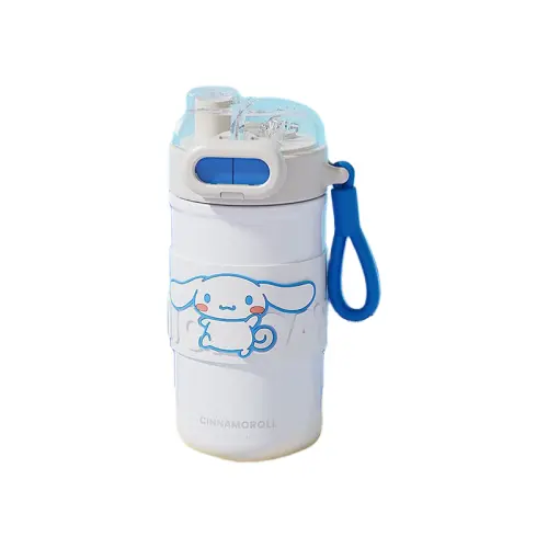 Sanrio Sanrio, cute coffee glass for students stainless steel with glass, 510 ml
