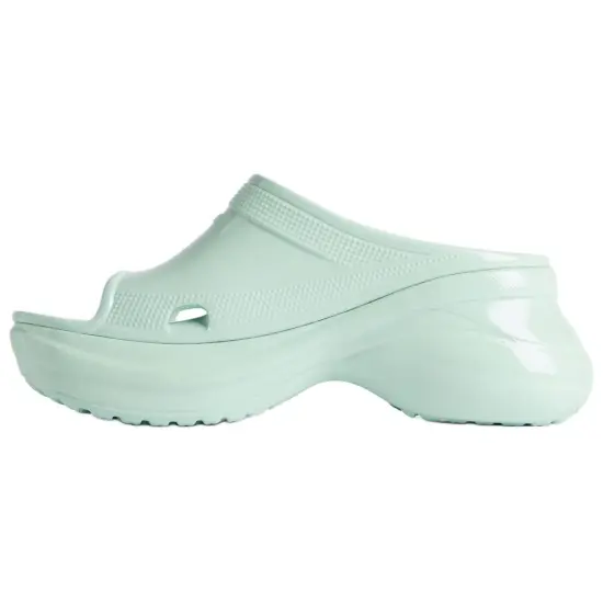 Balenciaga Slide Slippers 5cm Women's Green