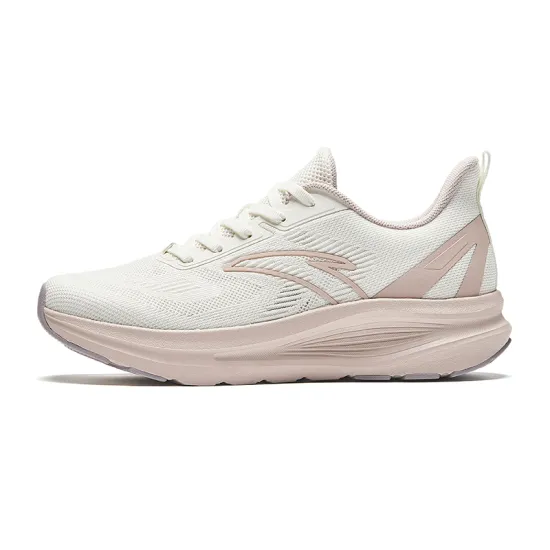 Anta Running Collection Anti-Slip Wear-Resistant Low-Top Casual Running Shoes Women's White Pink